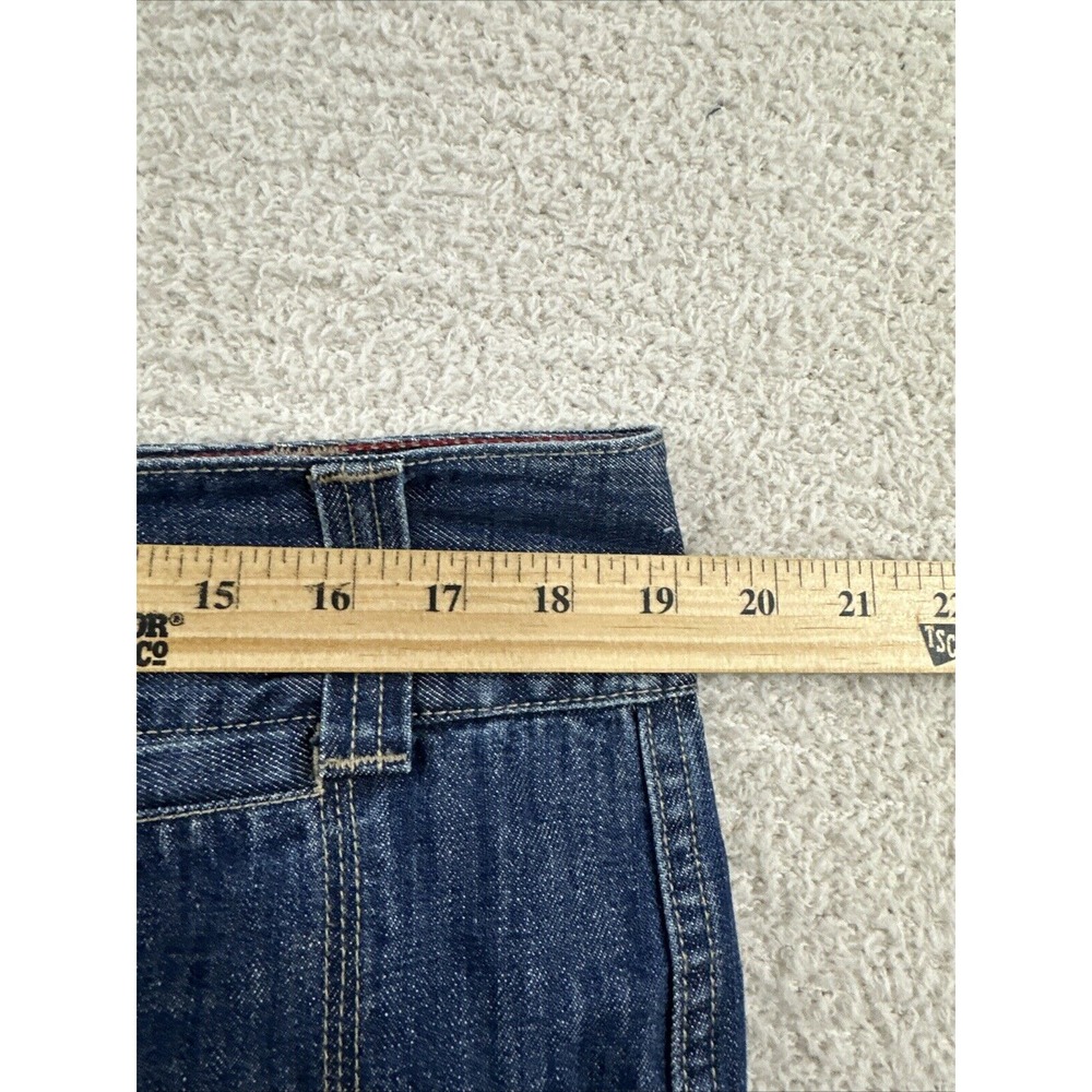 Tommy Hilfiger Jeans Women's Size 14 (38x33) Boot Cut Dark Wash Mid Rise - Picture 9 of 13